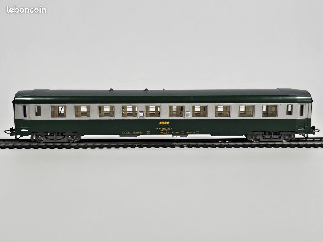 Voiture De Tourisme RMA échelle H0 1/87 - UIC B10 T N°50 87 20-70 - Vert SNCF