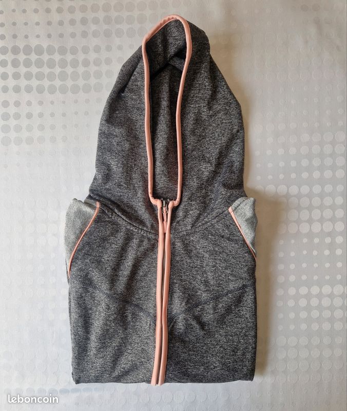 Gilet zippé sport gris Okaïdi 12 ans (image 8)