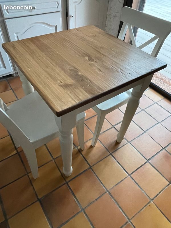 Table cuisine bois Biscottini (image 2)