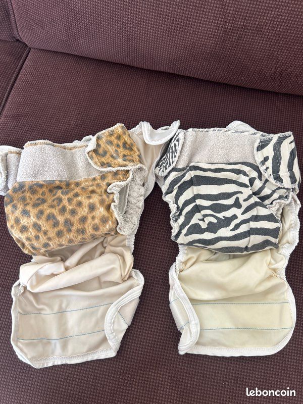 Lot evolutif de couches lavables avec culotte etanche et inserts doublé polaire offerts de 3 mois - 9/ 12 mois (image 10)