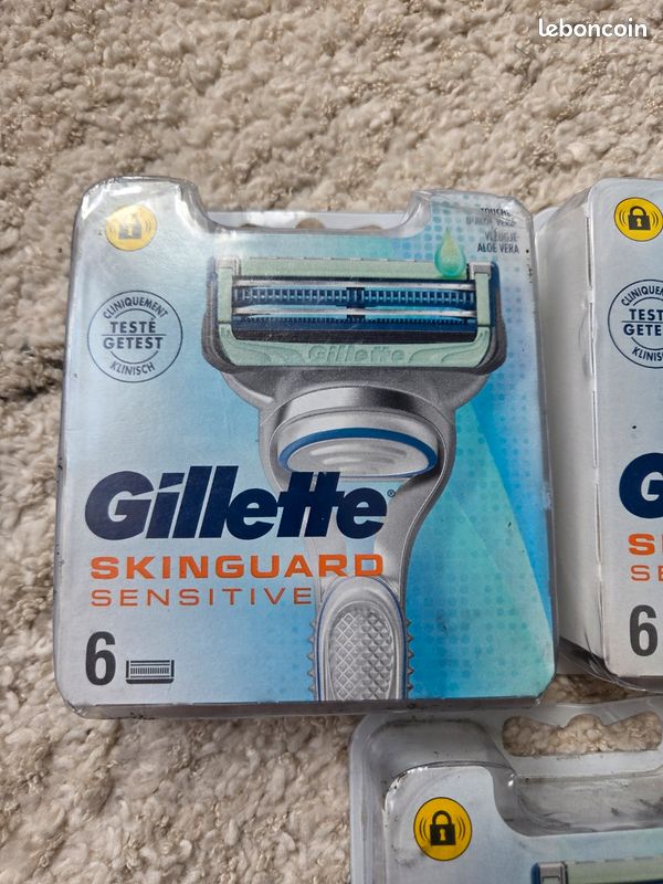 Lot De 9 Rasoirs Gillette Skinguard Sensitive + 2 Lames De Rechange – Neuf Sous Blister