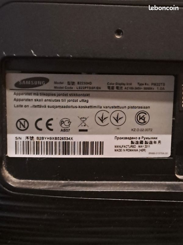 Televiseur Samsung B2230HD 21,5 pouces (image 2)