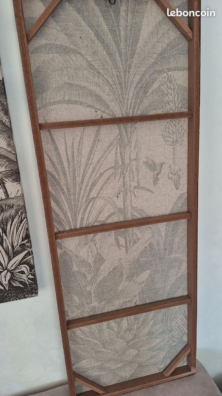 Toiles imprimées triptyques jungle noire et beige, 135x120 cm (image 14)
