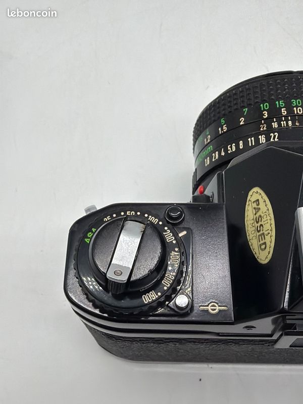 Canon A-1 Noir – Appareil Photo Reflex 35mm Avec Posemètre, Testé Et Joints Neufs
