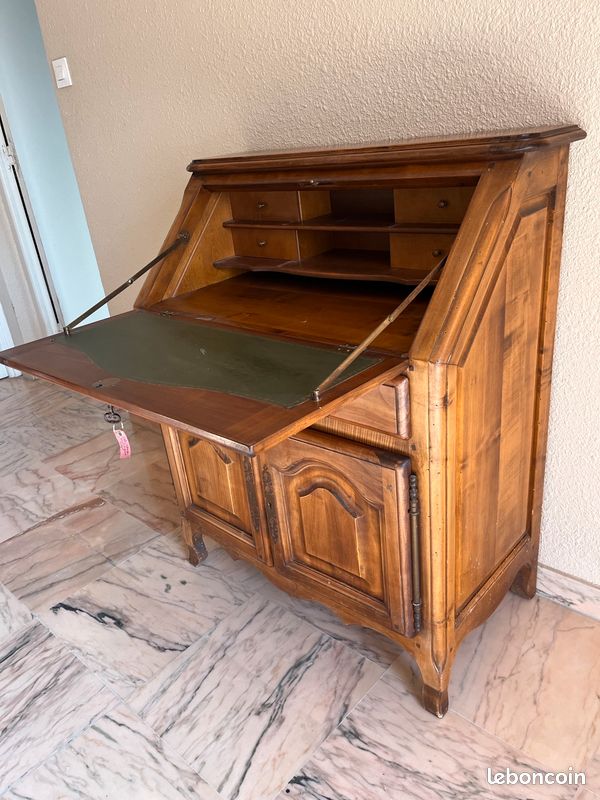Bureau secrétaire merisier (image 2)