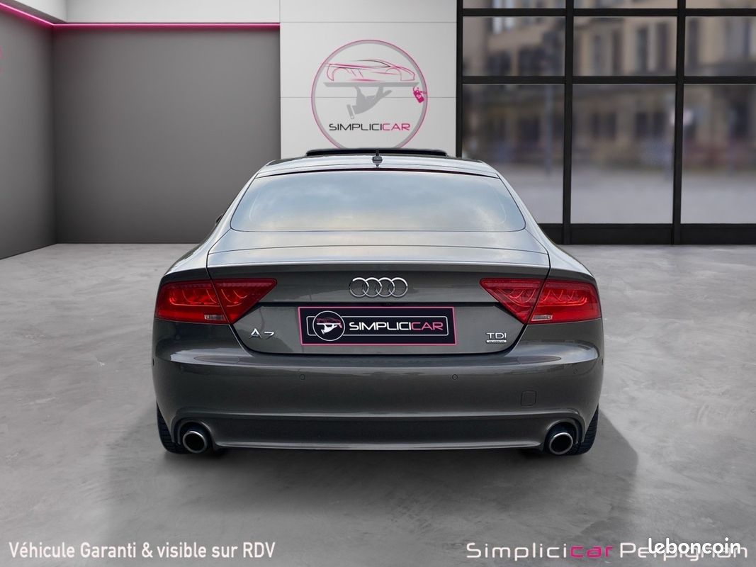 AUDI A7 SPORTBACK V6 3.0 BiTDI 313 Quattro Avus Tiptronic 8 A full suivi audi sièges massant élec chauff vent garant (image 8)