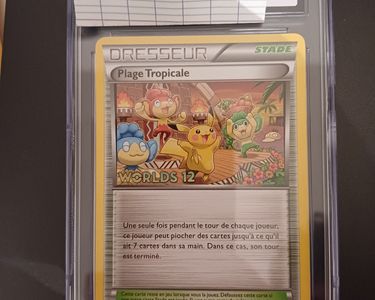 Plage tropicale Tropical beach BW50 cgc 9 pokemon worlds - Collection