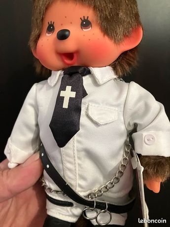 Monchhichi Garçon Sekiguchi - Punk Coréen - 18 Cm - Neuf Sous Blister