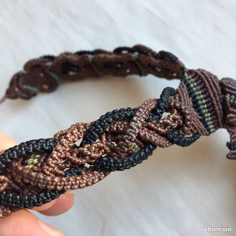 Collier Argentin Scupture Obsidienne Oeil Céleste (image 9)