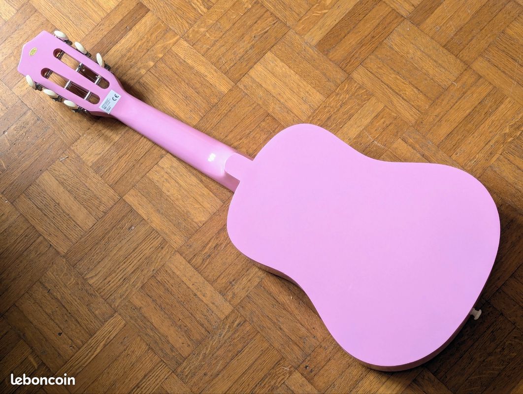 Guitare rose enfant - Instruments de musique Guitare rose enfant - Instruments de musique