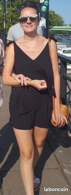 Combi short H&M noire– taille M – très bon état (image 4)