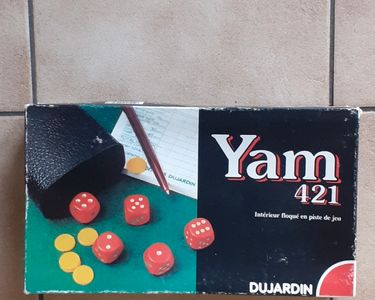 Jeu de dés publicitaire 421 vintage bières et limonades SIC Champigneu