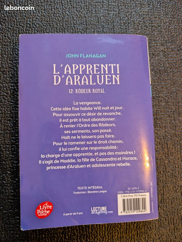 Livre L'Apprenti d'Araluen Tome 12 - Rôdeur royal - John Flanagan - Le Livre de Poche Jeunesse TBE (image 3)