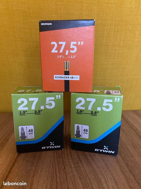 Chambres à air décathlon 27,5 presta schrader Équipements vélos
