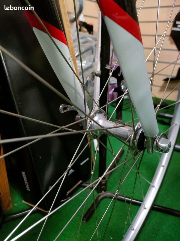 Jeu De Roues Vélo De Route Vintage Campagnolo Record - Jantes Mavic Open Pro 700C Clincher
