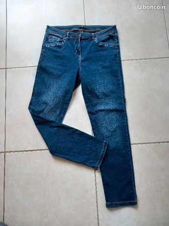 Veste En Jean Courte Jacqueline Riu - Taille 36 - Neuf Sans étiquettes