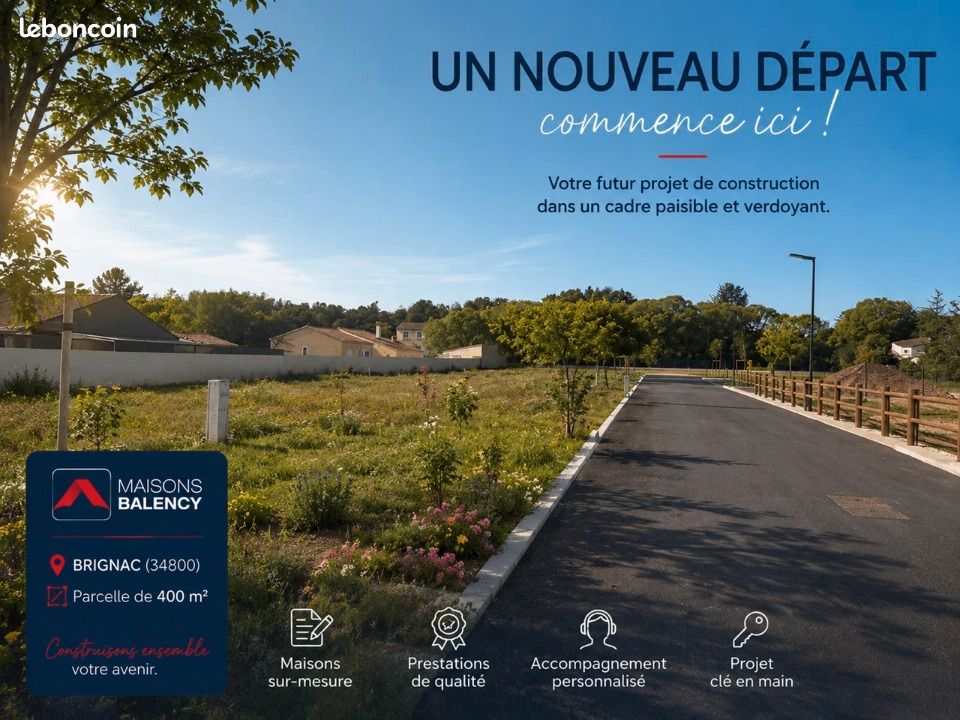 Terrain 400 m² Brignac · 129 000 €