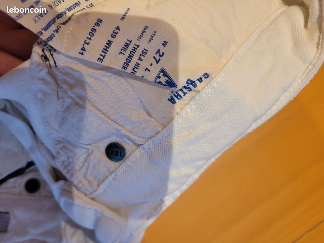 Jean femme gaastra blanc taille 27/34 (36/38 (image 5)