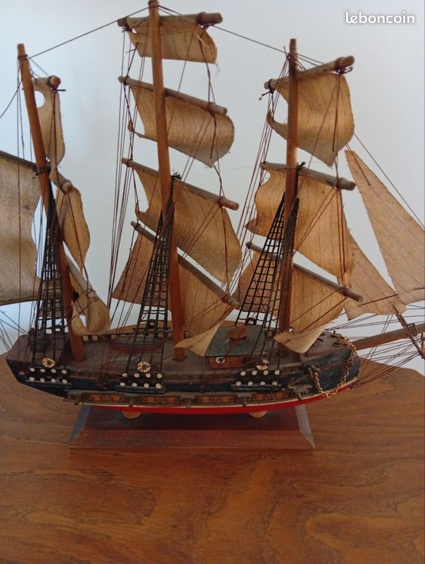 Maquette bateau ancien Bergantine décorative (image 6)