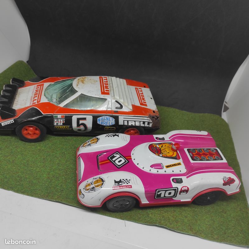 Jouet Ancien Joustra – 24h Du Mans – Voiture MAN Michelin – Tôle Et Plastique – 1:24