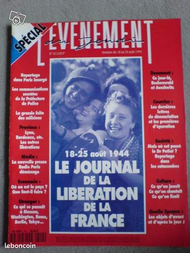 L'Evènement du Jeudi LIBERATION DE LA FRANCE (image 1)