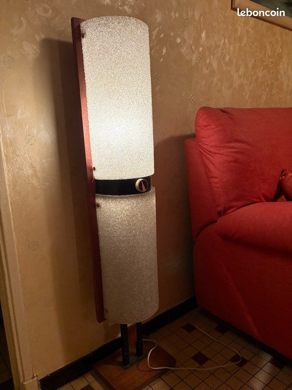 Lampadaire vintage années 70 avec variateur – design rétro (image 1)