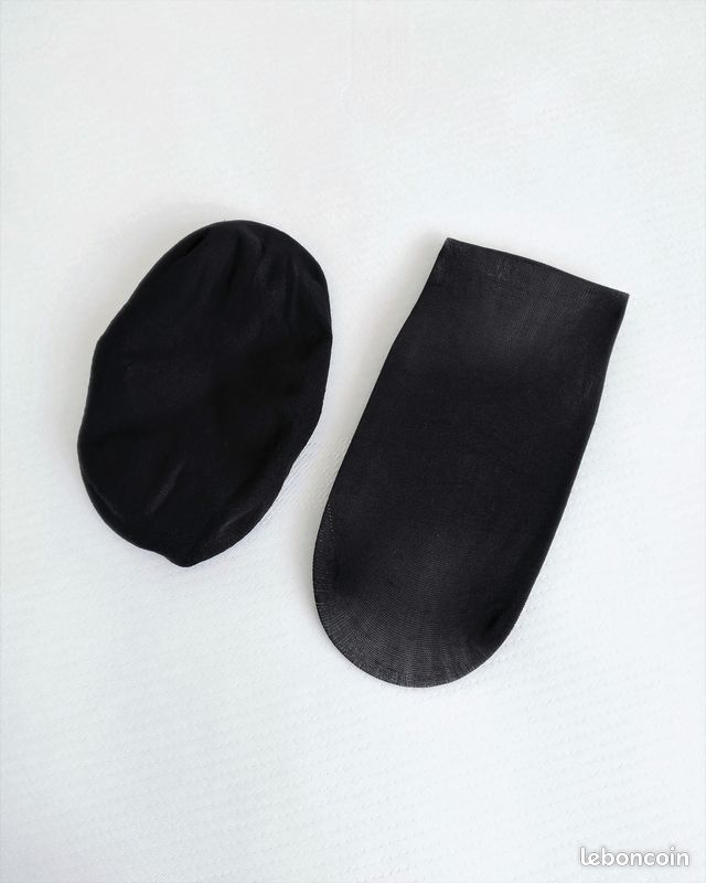 Une paire de socquettes invisibles / Protèges-pieds noirs (image 4)