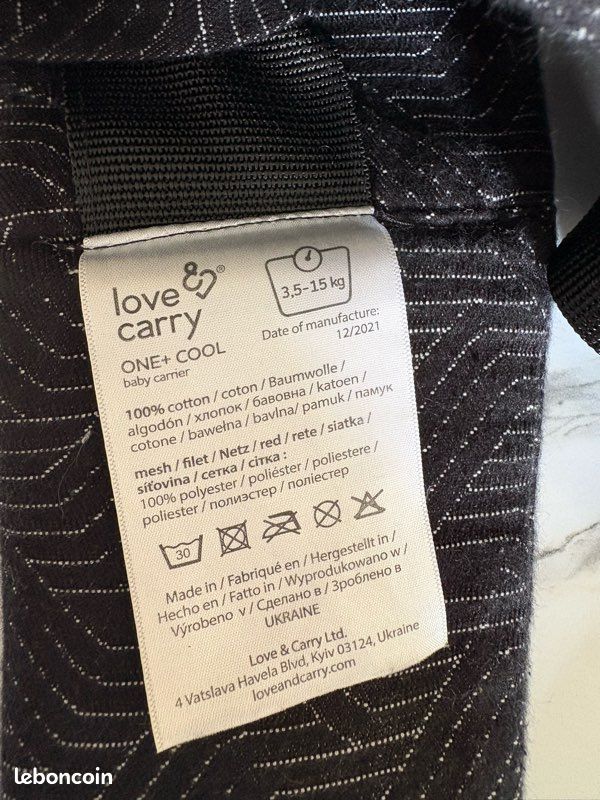 Porte bébé one love and carry (image 5)