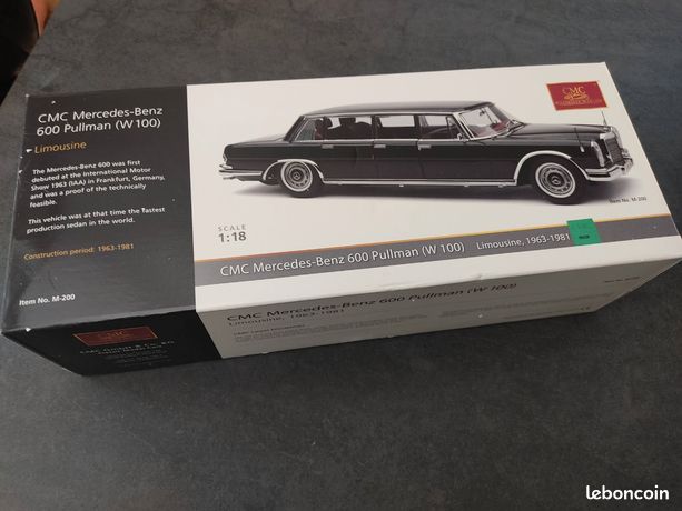 CMC M205 1/18 Mercedes-Benz W100 6-door Pullman Landaulet Azul Coche de Modelo e