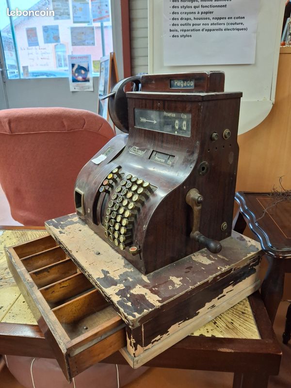 Caisse enregistreuse Hugin type 45 Vintage made in Sweden - Antiquités
