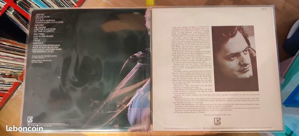 Lot de 11 vinyles de Harry CHAPIN (image 8)