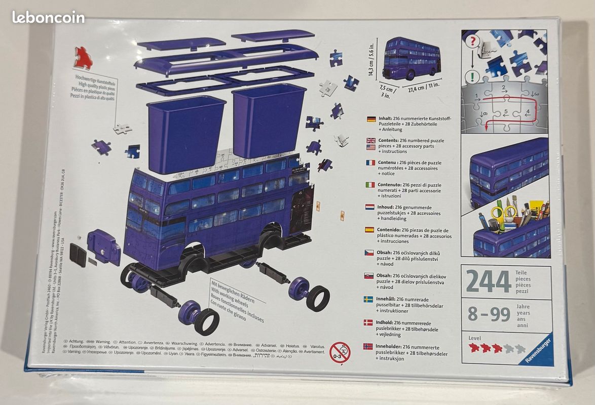 Puzzle 3D Harry Potter – Knight Bus (Magicobus) – Wizarding World (image 2)
