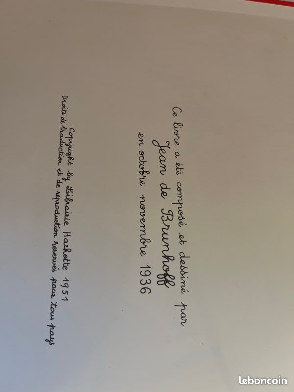 BABAR Livre Ancien (image 2)