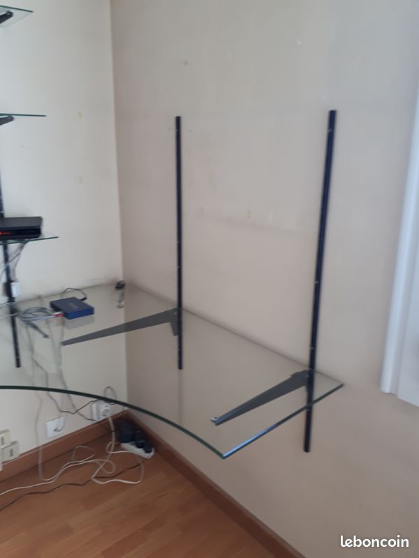 Bureau angle en verre (image 4)