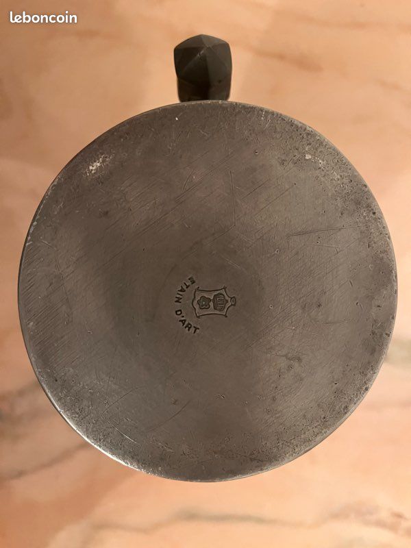 Pichet / vase artisanat étain (image 4)