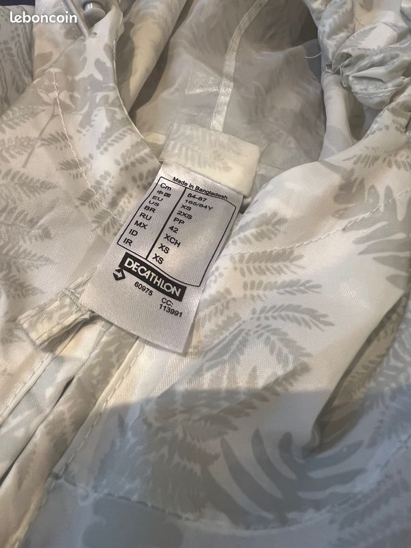 K Way ArgentÃ© Femme Vetement Imperméable K-way Quechua