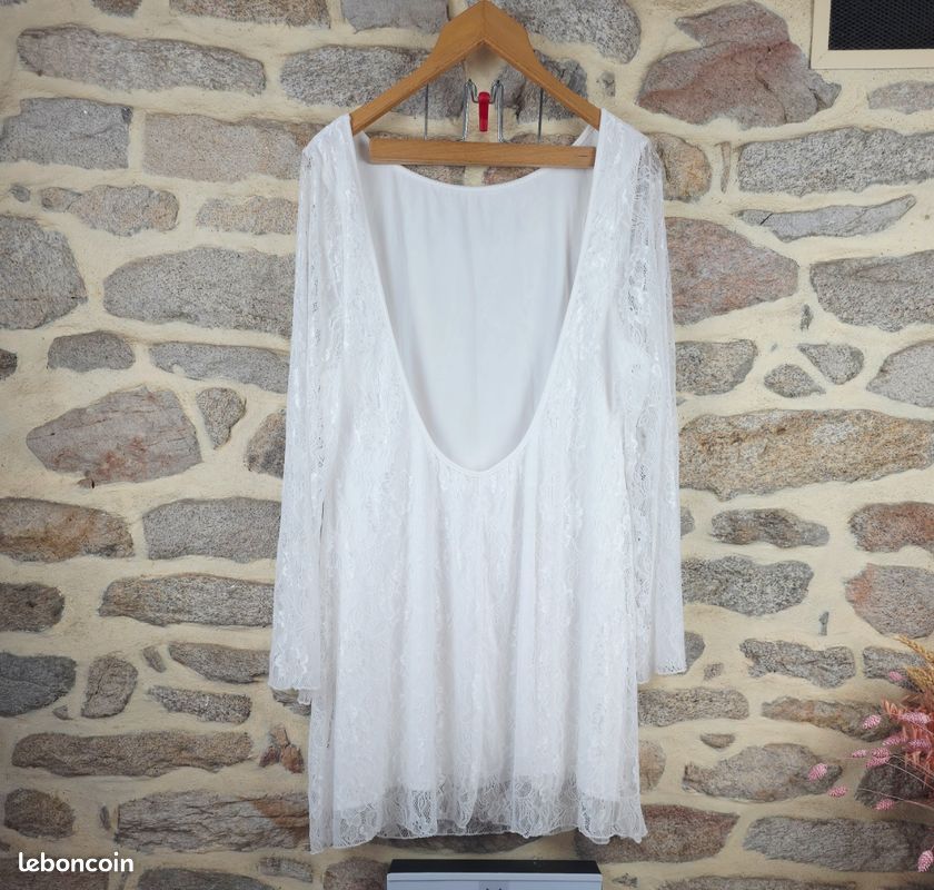 Robe en dentelle blanche Femme taille 52 marque Monsoon 💍 (image 11)