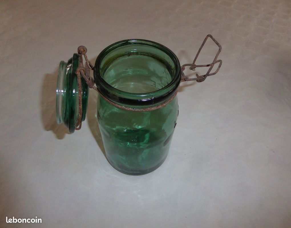 Ancien bocal en verre épais 5 litres modèle Fernand la grabotte