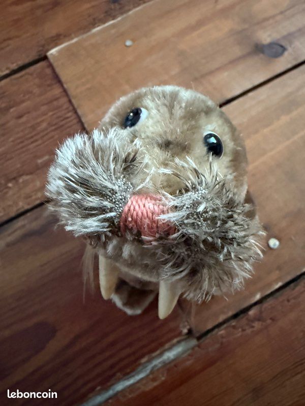 Peluche rigide très ancienne Morse Paddy Steiff 14cm collection vintage (image 4)