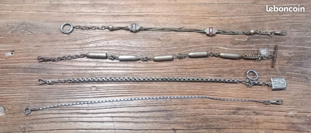 Châtelaine Argent Massif Du 19ème Siècle Pour Montre Gousset - À Restaurer