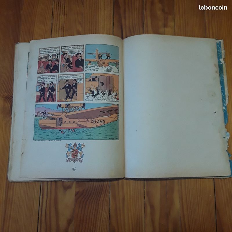 Tintin le sceptre d'ottokar B1 1947, édition originale couleur (image 3)