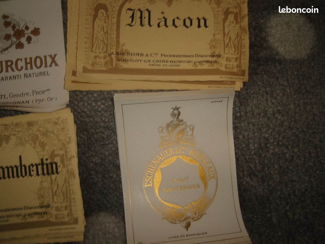 Lot d'etiquettes de vins (image 3)