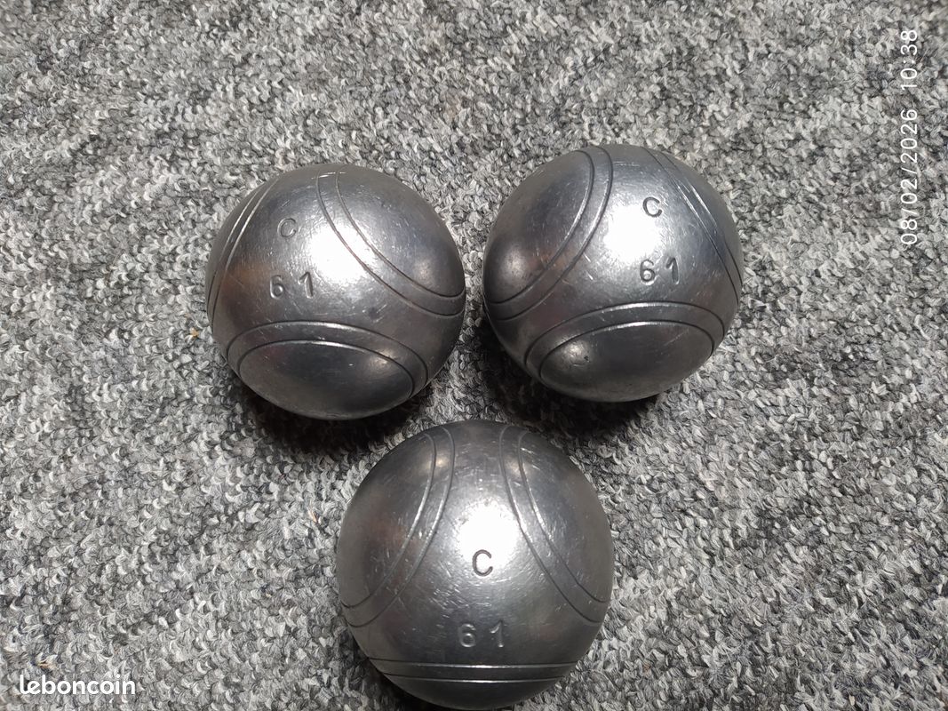 Jeu de 3 boules de pétanque Unisexe Obut MA TRIPLETTE STRIE 2