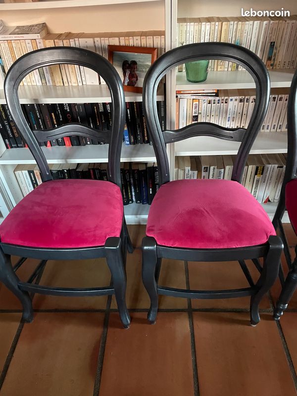 Vends chaises en bois et tissu (image 2)