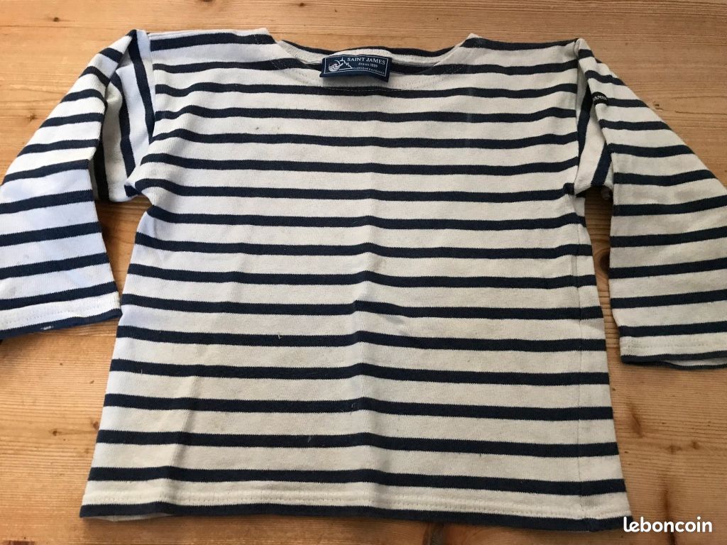 T shirt marinière Saint James enfant 2/3 ans (image 1)