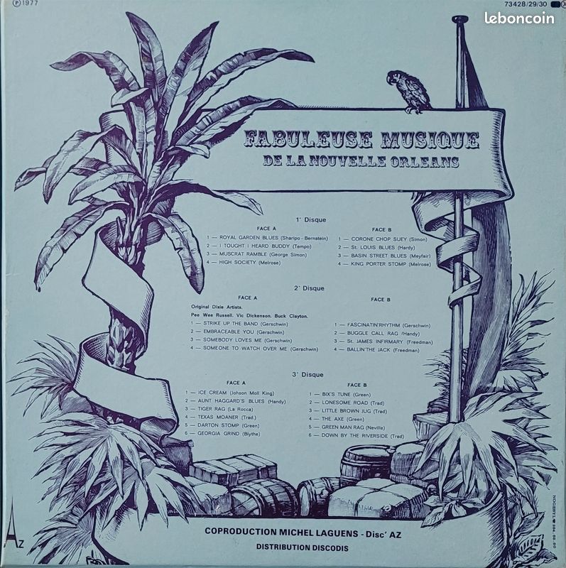 Coffret de 3 vinyles 33 tours - Fabuleuse musique de la Nouvelle Orléans (image 2)