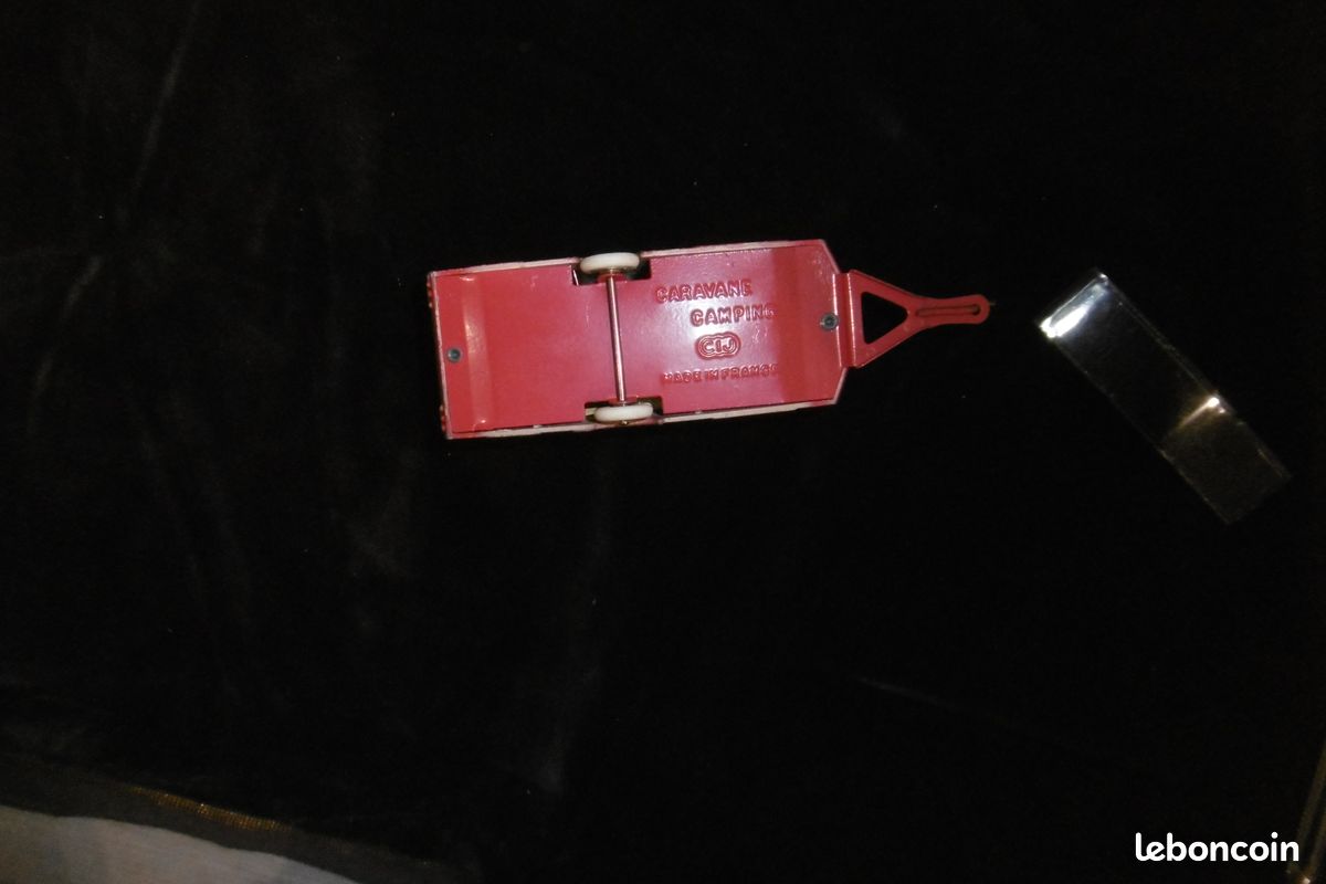Caravane Miniature CIJ Notin Rouge Et Crème - En Boîte