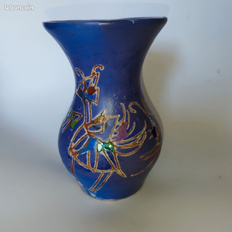 Exceptionnel vase Vallauris par Marie-Christine TREINEN, céramiste de Vallauris (image 4)