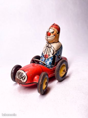Jouet En Tôle Joustra - Réveil Balançoire - Années 50 - Vintage