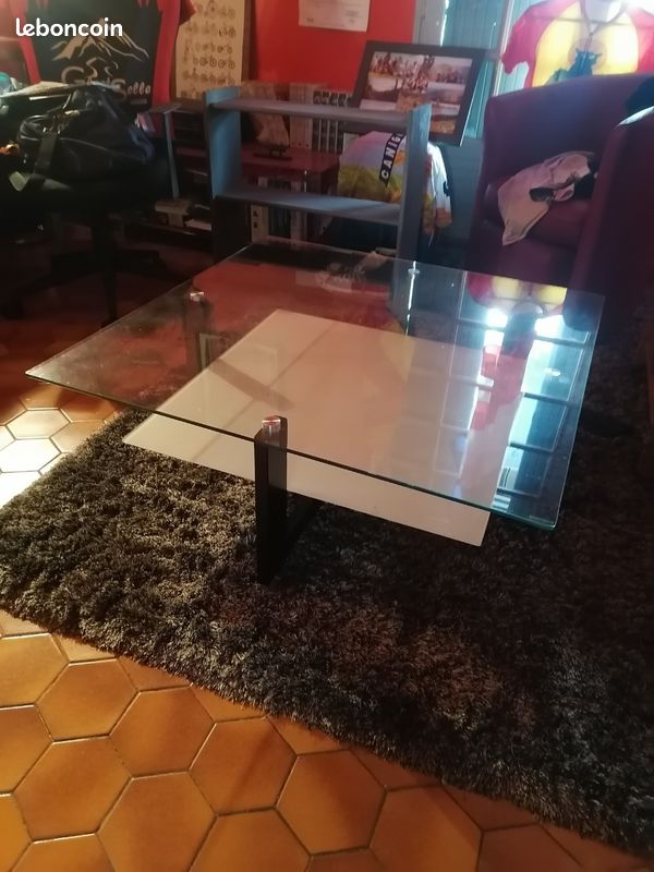 Table basse en verre (image 1)